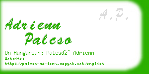 adrienn palcso business card